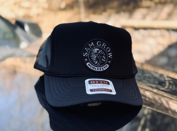Logo Patch Trucker Hat – Sam Grow Merch Store display picture 3